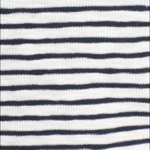 💛Madewell navy and white stripe long sleeve top - Picture 6 of 6